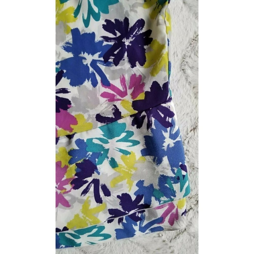 Gap White Springtime Multicolor Floral Sleeveless Top Size S - Picture 7 of 9